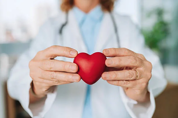 The hands of a heart safety doctor